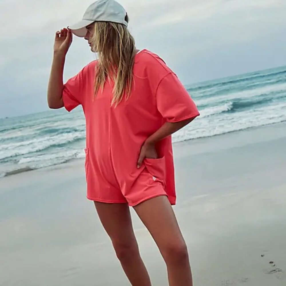 NWOT Free People Hot Shot Tee Romper